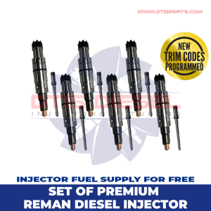 2897518 (ISX 12) – SET OF PREMIUM REMAN DIESEL INJECTORS – 6 Injectors Set FUEL SUPPLY INCLUDED – $2,700.00 + $600.00 Core Free Shipping in all orders