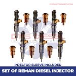 85000417 D12D 465 HP – 6 Injectors Set Injector Sleeve Included – $1,500.00 + $600.00 Core Free Shipping in all orders