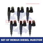 EX631000 – SET OF PREMIUM REMAN DIESEL INJECTORS JOHN DEERE -DIESEL INJECTOR SLEEVE INCLUDED – $2,100.00+$1,200.00 CORE CHARGE FREE SHIPPING IN ALL ORDERS