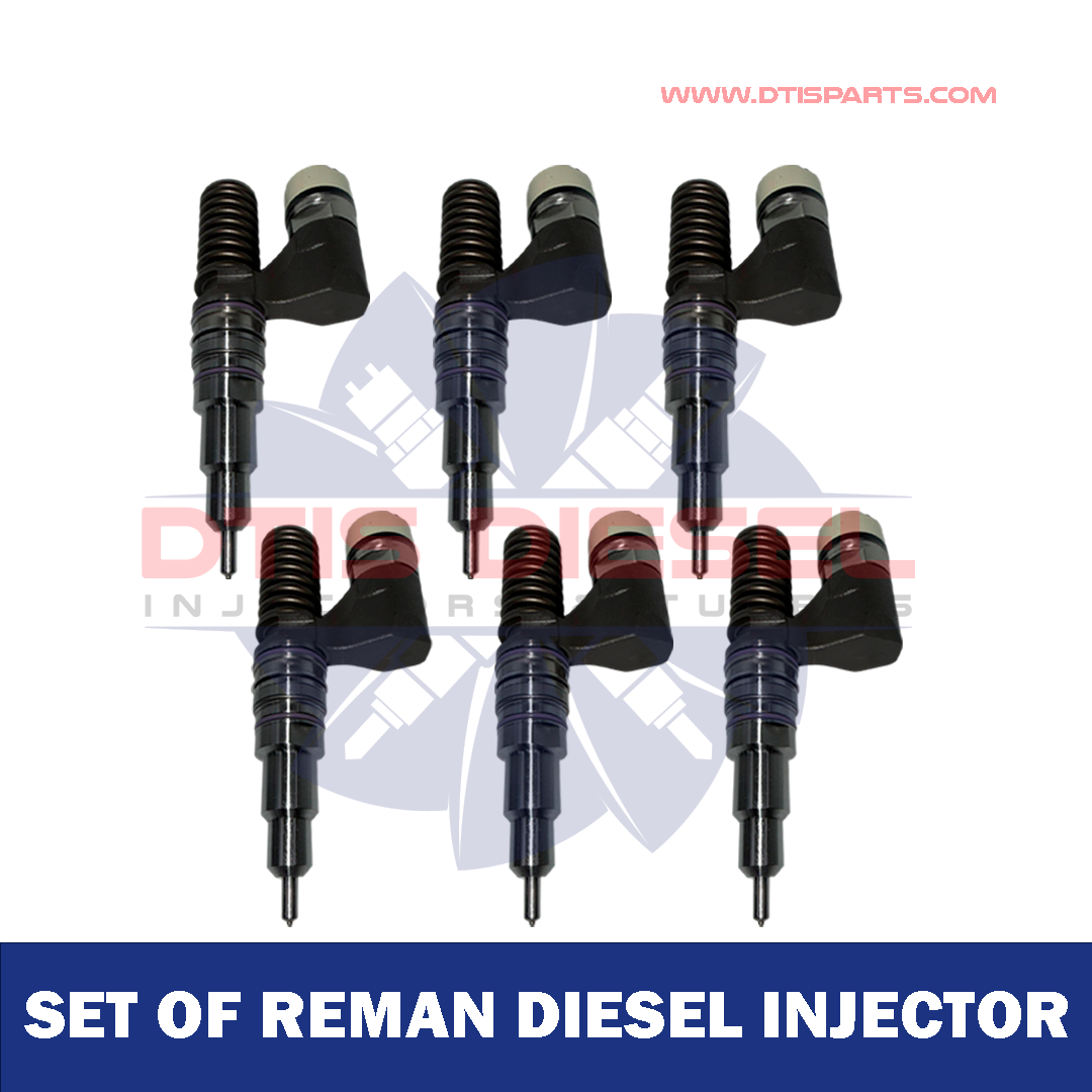 SET EX631000 – SET OF PREMIUM REMAN DIESEL INJECTORS JOHN DEERE -DIESEL INJECTOR SLEEVE INCLUDED – $2,100.00+$1,200.00 CORE CHARGE FREE SHIPPING IN ALL ORDERS - Image 1