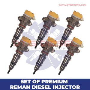 10R1306 (3126) – Set of Premium Reman Diesel Injectors – 6 Injectors Set – $1,200.00+$900.00 Core Free Shipping in all orders
