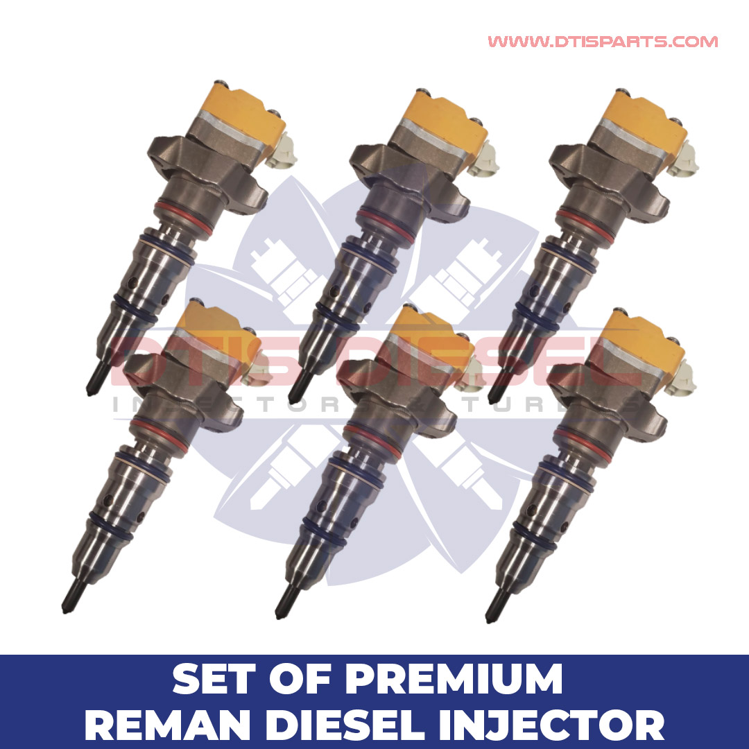 Set-3126 10R1306 (3126) – Set of Premium Reman Diesel Injectors – 6 Injectors Set – $1,200.00+$900.00 Core Free Shipping in all orders - Image 1