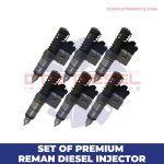 5237014 (S-60 12.7) – SET OF PREMIUM REMAN DIESEL INJECTORS – 6 Injectors Set – $1500.00 + $900.00 Core Free Shipping in all orders